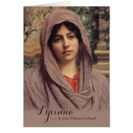 Cartão John William Godward Lycinna CC0372 Linda Arte