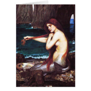 Cartão John William Waterhouse Mermaid Card