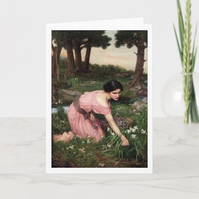 Cartão John William Waterhouse - Primavera Spreads ... (Frente)
