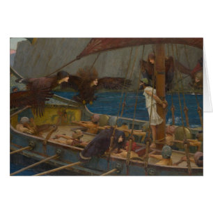 Cartão John William Waterhouse - Ulisses e as Sirens