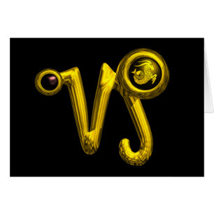 Cartão Jóia Dourado do aniversário do zodíaco do