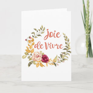 Cartão Joie de Vivre French Say