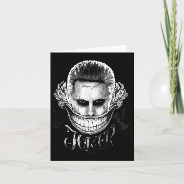 Cartão Joker da Esquadra Suicida (Frente)
