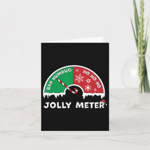 Cartão Jolly Meter Bah Humbug Para Ho Ho Ho Anti Christma