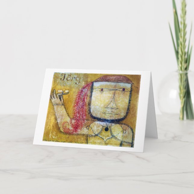 Cartão Jorg, Paul Klee (Frente)