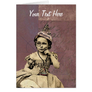 Cartão Jornal Hat Gal 4, Adicione Seu Próprio Texto