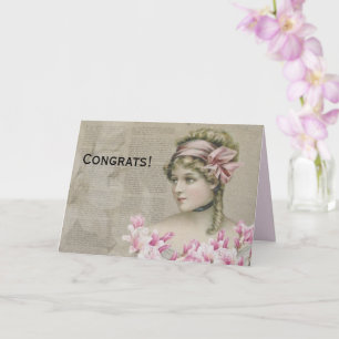 Cartão Jornal Vitoriano Steampunk Lady