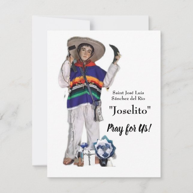 Cartão Joselito Sánchez del Rio (Frente)