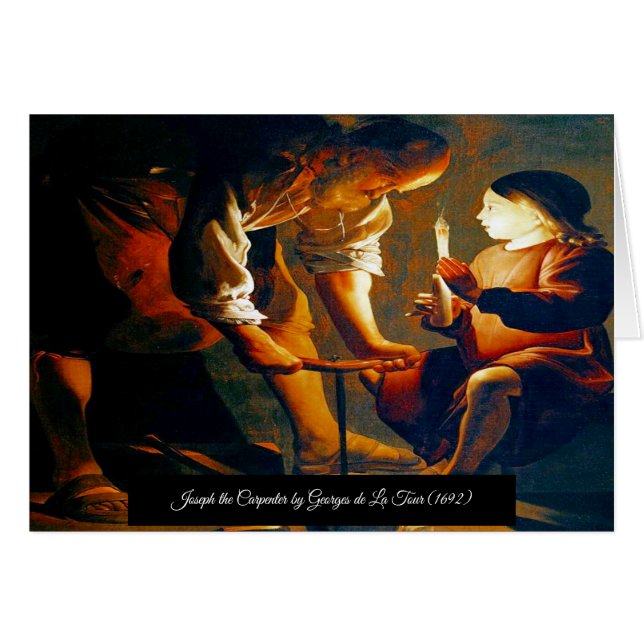 Cartão Joseph, o Carpenter (Frente Horizontal)