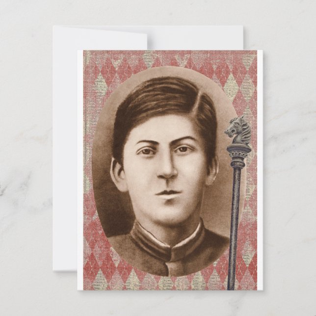 Cartão Joseph Stalin, 14 anos (Frente)