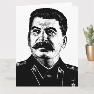 Cartão Joseph Stalin, URSS, CCCP, União Soviética, Comuni