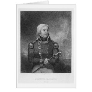 Cartão Joshua Barney (1759-1818), gravada por J. Gross af
