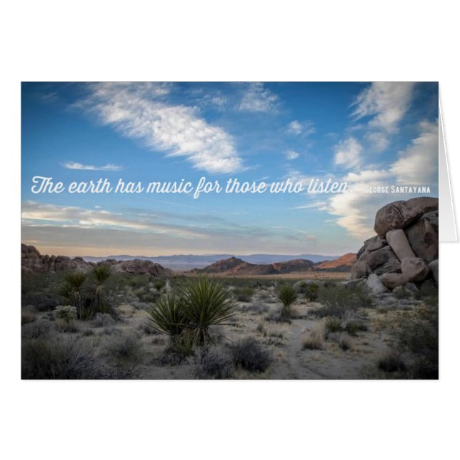 Cartão joshua tree nature (Frente Horizontal)