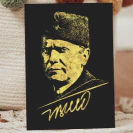 Cartão Josip Broz Tito Presidente da Jugoslávia