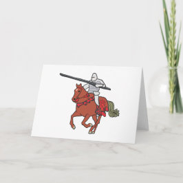 Cartão Jousting Knight