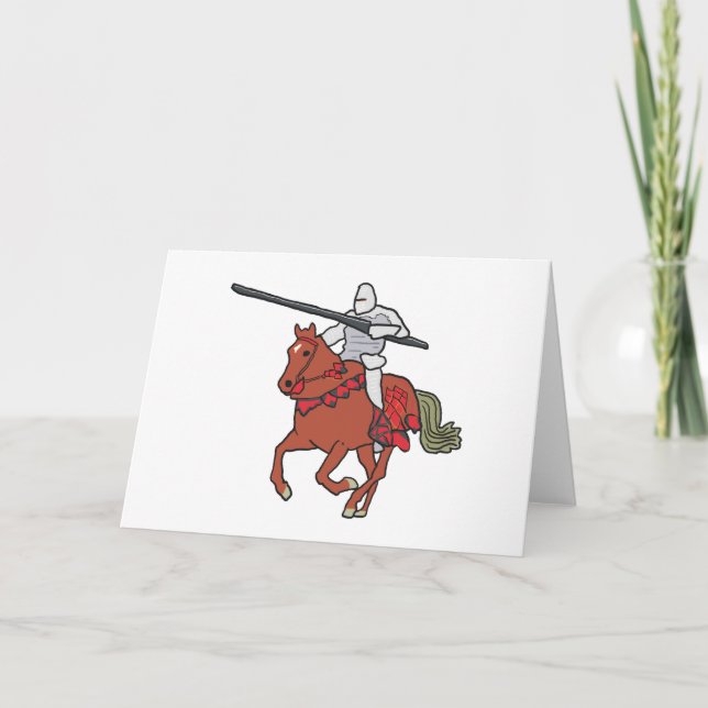 Cartão Jousting Knight (Frente)