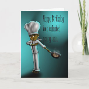 Cartão Jovem Chef Birthday