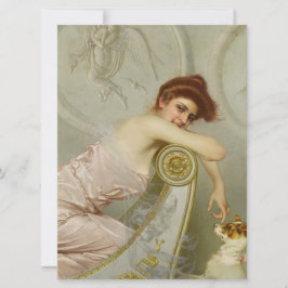 Cartão Jovem Fashiável Que Engana Seu Cachorro Louco