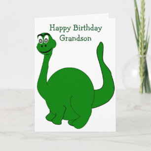 Cartão Jovem Personalizado Dinossauro Aniversário