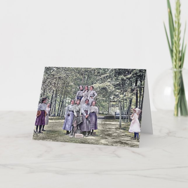 CARTÃO JOVENS MULHERES FABULOSAS DA DÉCADA DE 1890 COLOCA (Frente)