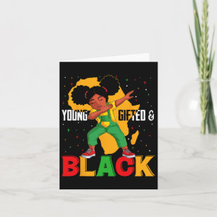 Cartão Jovens Presos E Negras Dabbing Meninas Negras Hist