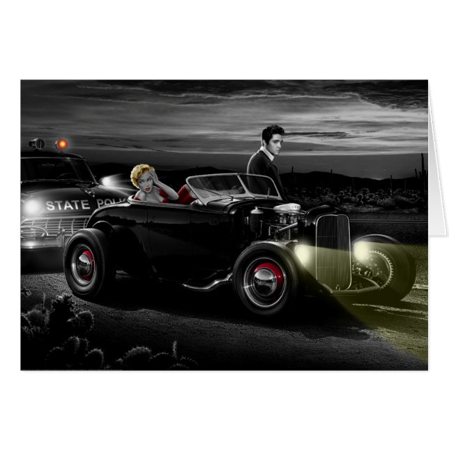 Cartão Joy Ride B&W (Frente Horizontal)