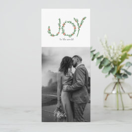 Cartão Joy to the World 4 Photo Christmas Card (Joy para