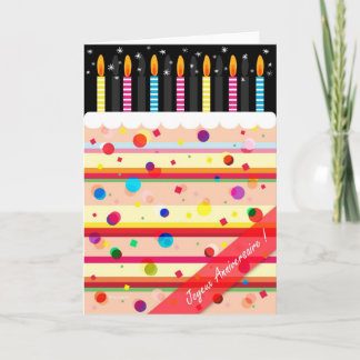 Cartão Joyeux Anniversaire!