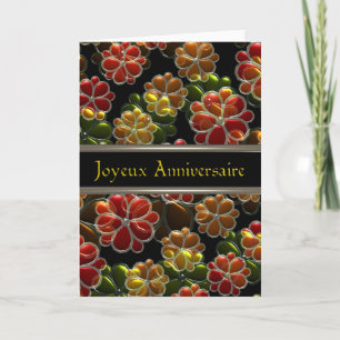 Cartão Joyeux Anniversaire French Birthday por Valxart