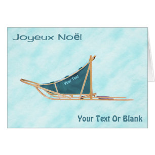 Cartão Joyeux Noё l - Cachorro Neve