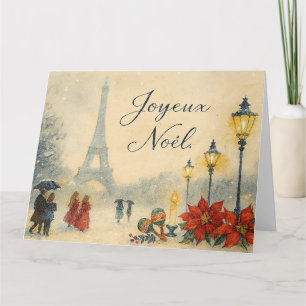 Cartão Joyeux Noël em Paris