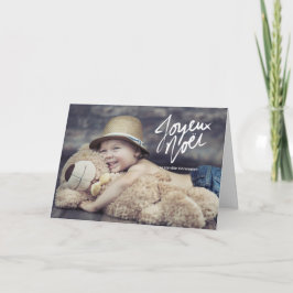 Cartão Joyeux Noël fotografia de férias voeux