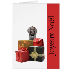 Cartão Joyeux Noël german ponteiro curto