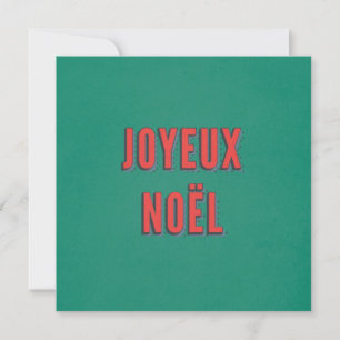 Cartão Joyeux Noel - Natal francês tradicional