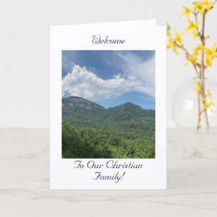 Cartão Joyful, bem-vindo à nossa família cristã, Card