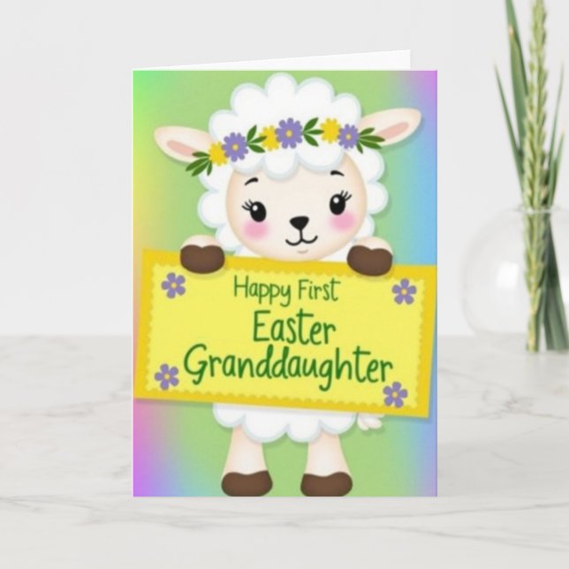Cartão Joyful Lamb Milestone Card (Frente)