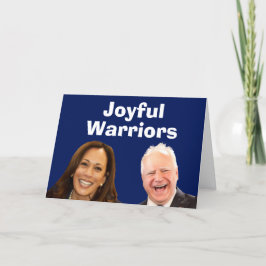 Cartão Joyful Warriors Harris e Walz