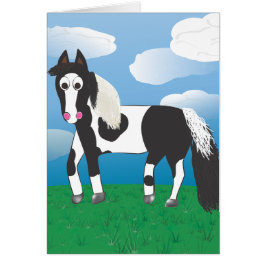 Cartão Jr. Pinte o cavalo