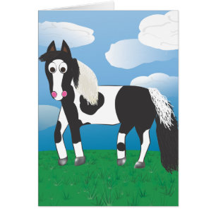 Cartão Jr. Pinte o cavalo