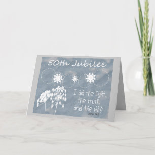 Cartão "Jubileu Ouro" da freira católica