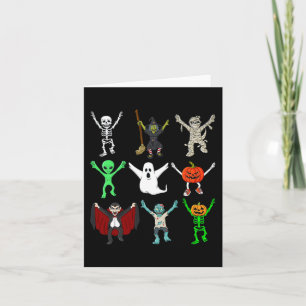 Cartão Jubilização de Halloween Monstros Meninos K