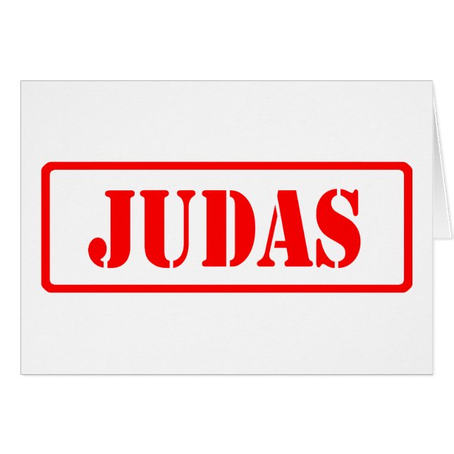 Cartão Judas (Frente Horizontal)