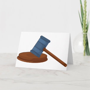 Cartão Judges Gavel Greeting Cards