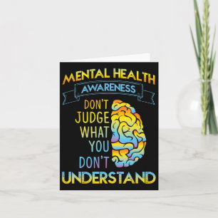 Cartão Juiz não - Consciência da Saúde Mental