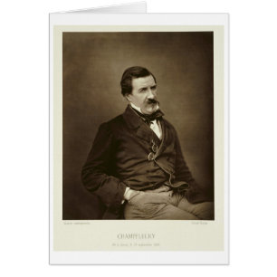 Cartão Jules Francois Felix Husson, "Champfleury" (1821-8