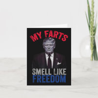 Julho Divertido Trump Patriótico Meus Peidos Cheir