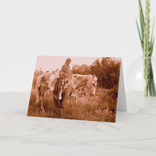 Cartão Julia - mulher do corvo (Frente)