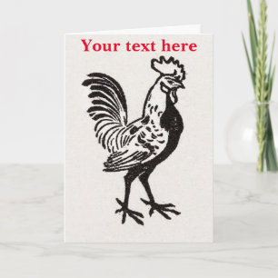Cartão Julie de Graag Rooster