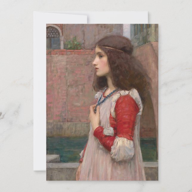 Cartão Juliet | John William Waterhouse (Frente)