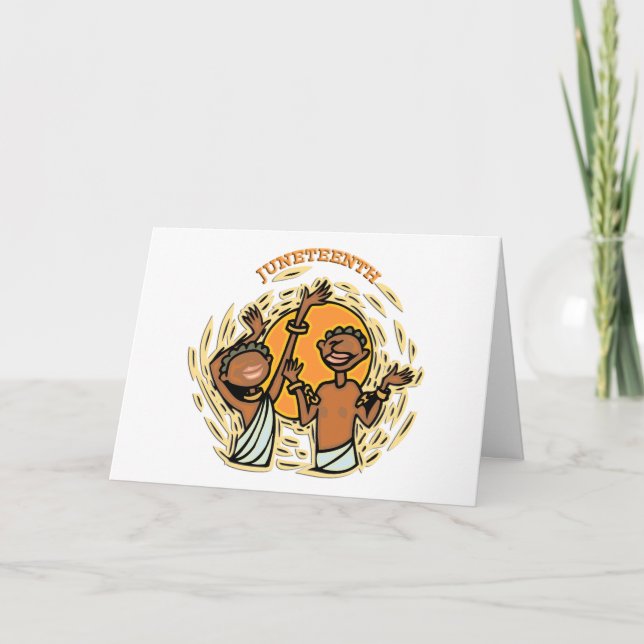 Cartão Juneteenth (Frente)